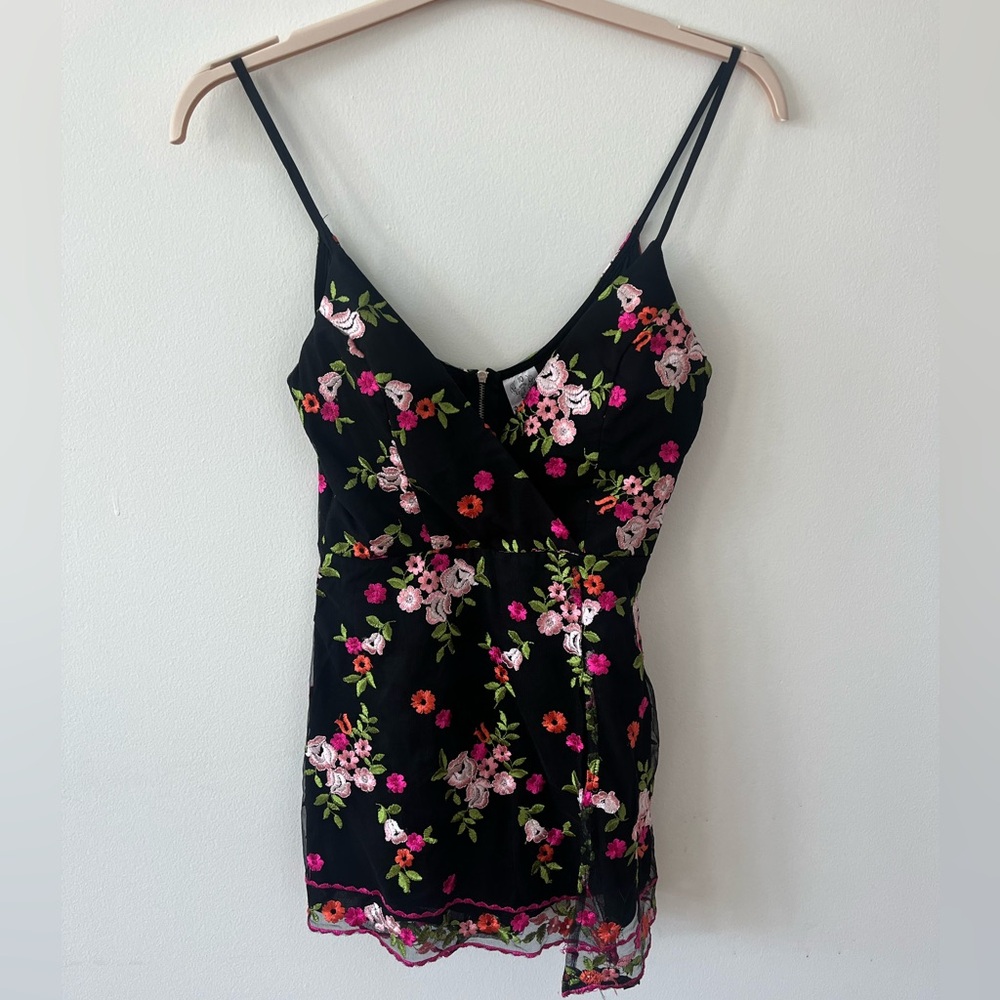 Angel Bila Romper Floral zipper back